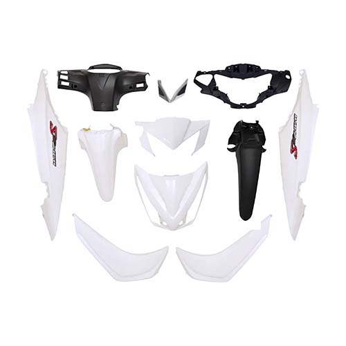 [MTC0440] KIT PLASTICOS COMPLETOS HONDA WAVE 110S BLANCO